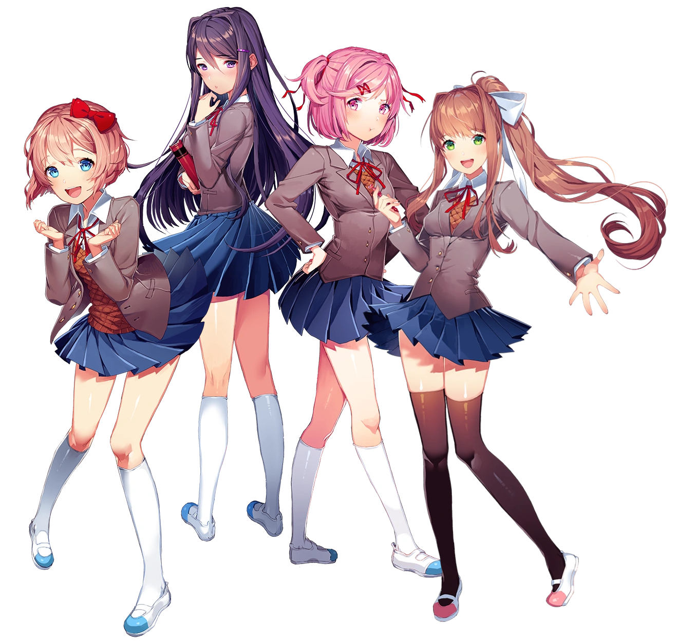 All Doki Doki Literature Club characters together